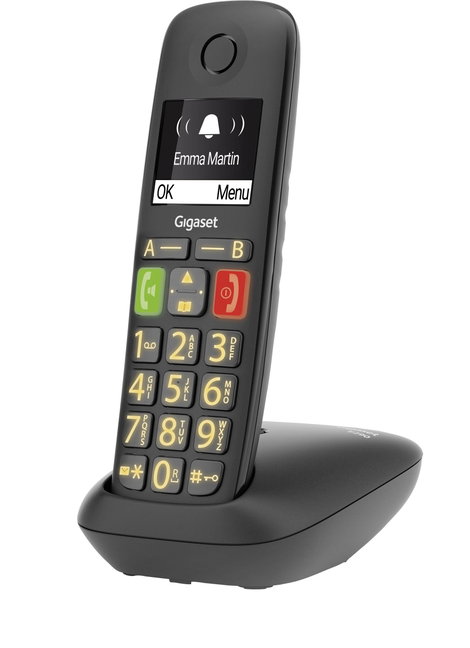 Gigaset E290 DECT/GAP Vezeték nélküli analóg telefon Hallókészülékkel kompatibilis, Kihangosító, Béb 4. kép