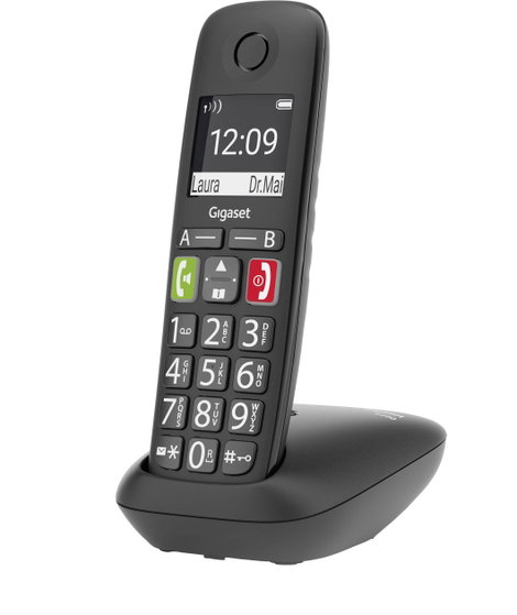 Gigaset E290 DECT/GAP Vezeték nélküli analóg telefon Hallókészülékkel kompatibilis, Kihangosító, Béb 5. kép
