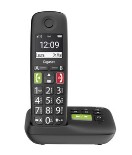 Gigaset E290A DECT/GAP Vezeték nélküli analóg telefon Hallókészülékkel kompatibilis, Üzenetrögzítős,