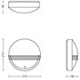 Philips Lighting Yarrow 172973016 Kültéri fali lámpa mozgásérzékelővel LED Fixen beépített LED-es 6 5. bélyegkép