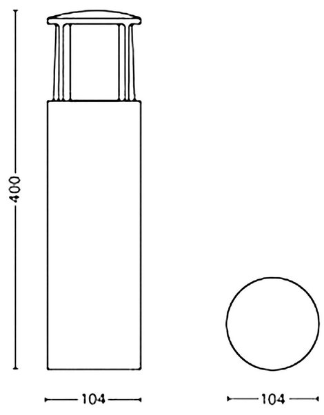 Philips Lighting 164669316 Stock LED-es kültéri lámpatest LED Fixen beépített LED-es 6 W Antracit 4. kép