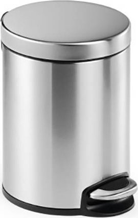 Durable 340023 340023 Papírkosár 5 l (Ø x Ma) 205 mm x 290 mm Nemesacél Ezüst 1 db
