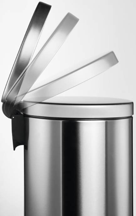Durable 340323 340323 Papírkosár 30 l (Ø x Ma) 290 mm x 655 mm Nemesacél Ezüst 1 db 2. kép