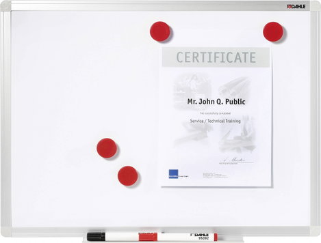 Dahle Fehér tábla Basic Board 96150 (Sz x Ma) 600 mm x 450 mm Fehér lakkozott Fekvő és álló formátum 2. kép