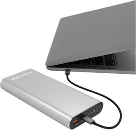 RealPower PB-20000 Powerbank 20000 mAh LiPo Ezüst
