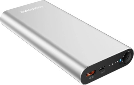 RealPower PB-20000 Powerbank 20000 mAh LiPo Ezüst 2. kép