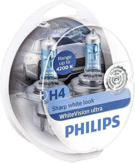 Philips 12342WVUSM Halogén fényforrás WhiteVision, WhiteVision Xenon hatás H4 60/55 W 12 V 5. kép