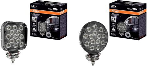 OSRAM Tolatófényszóró 12 V, 24 V LEDriving Reversing VX 120S-WD, quadratischer LED Rückfahrscheinwer 20. kép