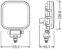 OSRAM Tolatófényszóró 12 V, 24 V LEDriving Reversing VX 120S-WD, quadratischer LED Rückfahrscheinwer 23. bélyegkép