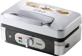 DOMO DO9136C Szendvicssütő Grillező funkció Ezüst, Fekete