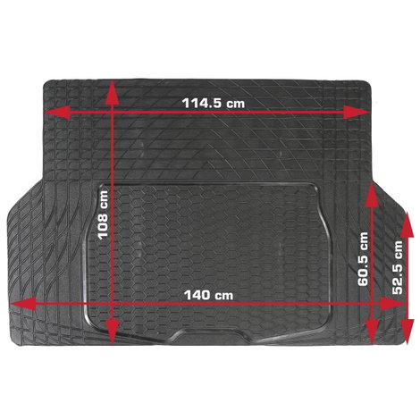 DINO 130026 Csomagtér szőnyeg Alkalmas (autómodell) Universal (H x Sz) 108 cm x 140 cm Fekete 2. kép