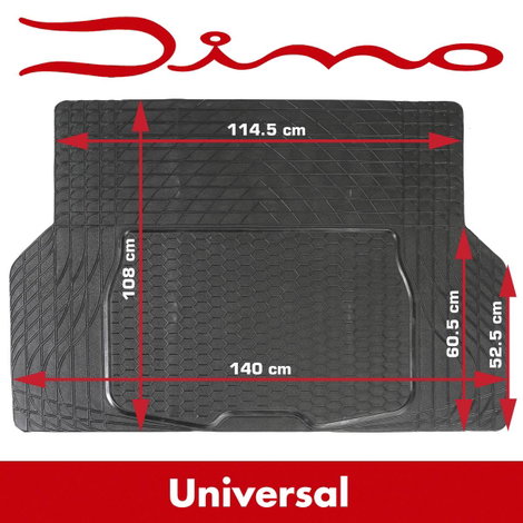 DINO 130026 Csomagtér szőnyeg Alkalmas (autómodell) Universal (H x Sz) 108 cm x 140 cm Fekete 3. kép
