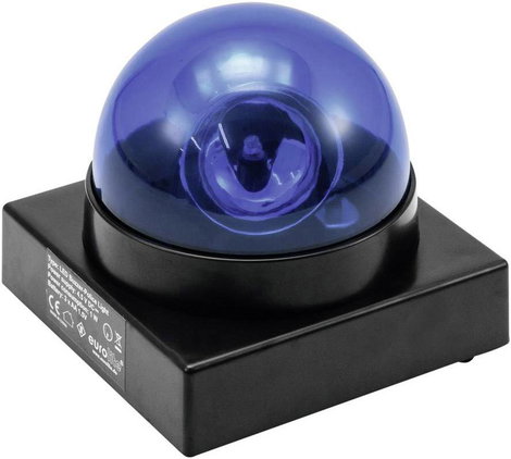 Eurolite 50603650 LED Rendőr villogó 1 W Kék Fényforrások száma: 1