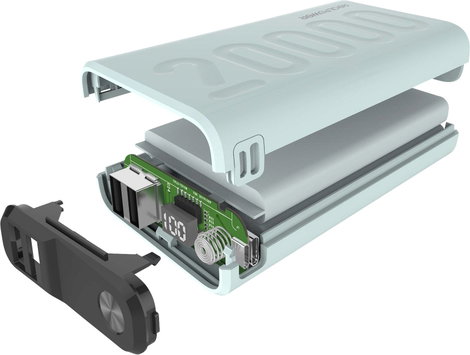 RealPower PB-20000PD+ Powerbank 20000 mAh Lítium Zöld 4. kép