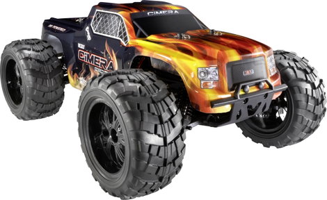 RC modellautó akkuval és töltővel, Elektro Monstertruck 4WD 100% RtR 2,4 GHz 1:10, Reely Cimera 2. kép