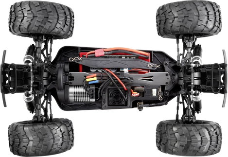 RC modellautó akkuval és töltővel, Elektro Monstertruck 4WD 100% RtR 2,4 GHz 1:10, Reely Cimera 4. kép