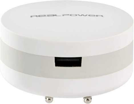 RealPower PBC-1800 Powerbank 1800 mAh Lítiumion Fehér