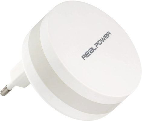 RealPower PBC-1800 Powerbank 1800 mAh Lítiumion Fehér 5. kép