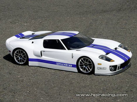 HPI Racing 7495 1:10 Karosszéria Ford Gt Body (200Mm/Wb255Mm) 200 mm Lakkozatlan, nem kivágott 3. kép