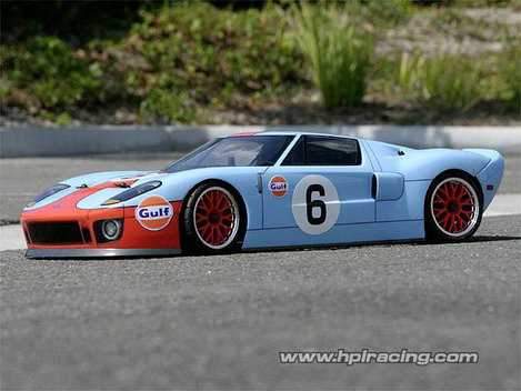 HPI Racing 7495 1:10 Karosszéria Ford Gt Body (200Mm/Wb255Mm) 200 mm Lakkozatlan, nem kivágott 6. kép