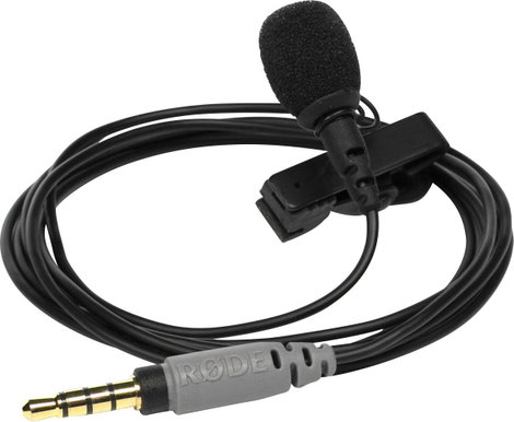 RODE Microphones SmartLav+ Rátűzhető Mobiltelefon mikrofon Átviteli mód:Vezetékes Csíptetővel, Szélv
