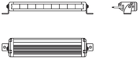 OSRAM Távolsági fényszóró LEDDL115-SP LEDDL115-SP LED elöl (H x Sz x Ma) 67 x 275 x 36 mm 10. kép