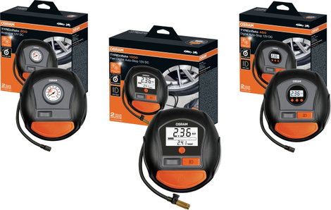 OSRAM OTI200 Kompresszor Osram Analóg manométer, Kábeltartó, Túlterhelés elleni védelem 15. kép