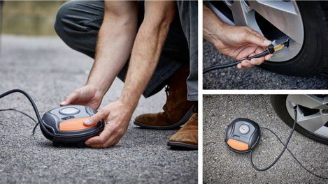 OSRAM OTI200 Kompresszor Osram Analóg manométer, Kábeltartó, Túlterhelés elleni védelem 3. kép