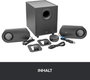Logitech Z407 2.1 Számítógép hangszóró Bluetooth™, Vezetékes 40 W Fekete 3. bélyegkép