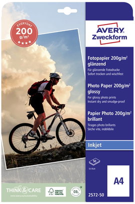Avery-Zweckform Superior Photo Paper Inkjet BIG PACK 2572-50 Fénykép papír DIN A4 200 g/m² 50 lap Ma