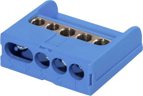 F-Tronic 7290002 Csatlakozó kapocs Kék Vezeték típus = N