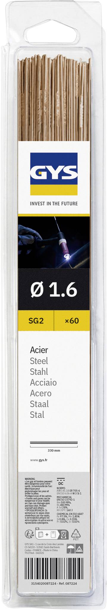 Toparc 087224 TIG hegesztőpálcák SG2