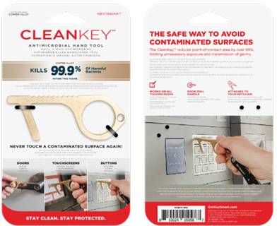 KEY SMART Kulcstartó KS904-BRS CleanKey Sárgaréz 1 db 10. kép