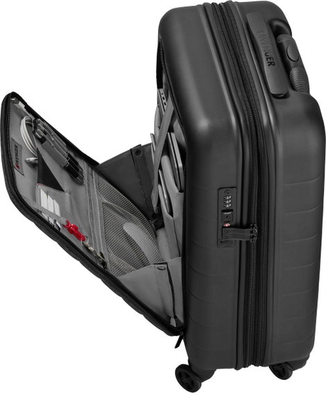 Wenger Syntry Carry-On Case Notebook gurulós táska Alkalmas: Max.: 35,8 cm (14,1) Fekete/szürke 10. kép