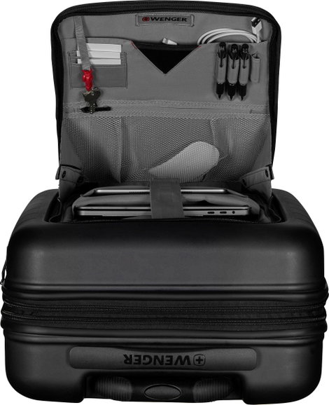 Wenger Syntry Carry-On Case Notebook gurulós táska Alkalmas: Max.: 35,8 cm (14,1) Fekete/szürke 11. kép