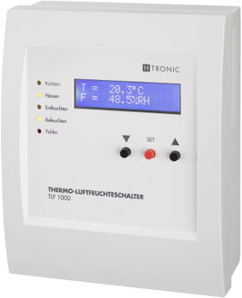 Hőmérséklet- és páratartalom kapcsoló -25...+70 °C, H-Tronic TLF 1000