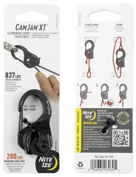 NITE Ize NI-NCJSA-01-R3 Zsinórfeszítő CamJam XT 63 mm x 34 mm x 19 mm 1 db 9. kép
