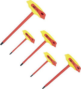 C.K T4422 SET VDE Hatlap kulcs készlet Kulcsszélesség: 3 mm, 3.5 mm, 4 mm, 5 mm, 6 mm
