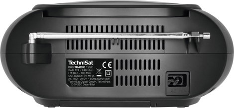 TechniSat DIGITRADIO 1990 CD-s rádió DAB+, URH AUX, Bluetooth®, CD, USB Akkutöltő funkció, Ébresztő 2. kép
