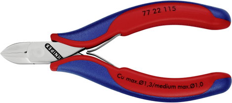 Knipex Elektronik-Seitenschneider 77 22 115 Villanyszerelő Oldalcsípőfogó 115 mm 6. kép