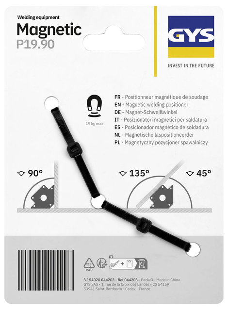 Toparc 044203 Mágneses hegesztési szög MAGNETIC P19.90 2. kép