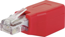 Schwaiger RJ45 Hálózat Átalakító CAT 6 [1x RJ45 alj - 1x RJ45 dugó] Piros