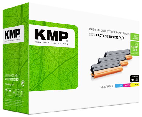 KMP Toner kombi csomag helyettesíti Brother TN-247C, TN-247M, TN-247Y, TN247C, TN247M, TN247Y Kompat 2. kép