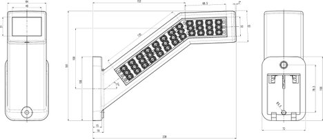 WAS Munkafényszóró 12 V/DC, 24 V/DC W168.10.1 1444 L/P Közeli mező világítás (Sz x Ma) 238 mm x 181 6. kép