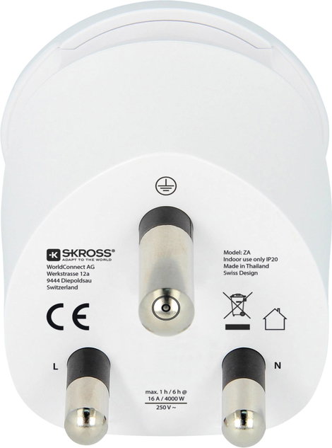 Skross 1.500202-E Úti adapter CO W to SA 3. kép