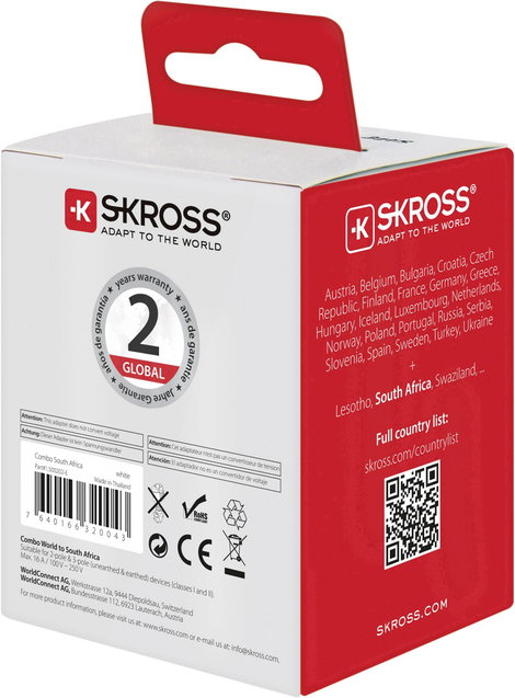Skross 1.500202-E Úti adapter CO W to SA 8. kép