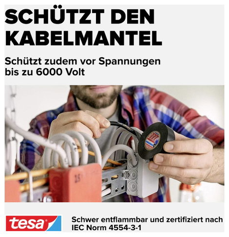 tesa Iso Tape 56192-00011-22 Szigetelőszalag Fehér (H x Sz) 10 m x 15 mm 1 db 4. kép