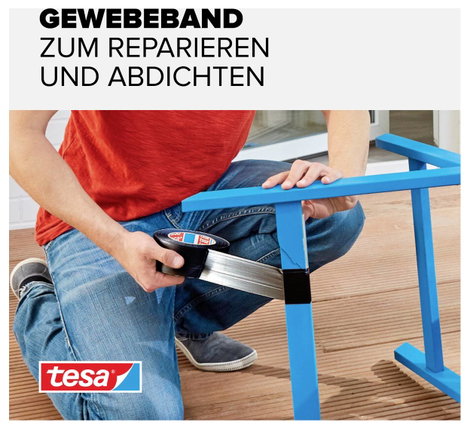 tesa UNIVERSAL 56348-00005-05 Szövet ragasztószalag tesa® extra Power Fehér (H x Sz) 10 m x 50 mm 1  2. kép