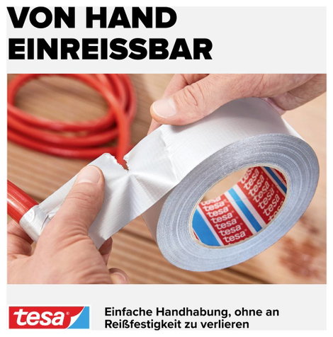 tesa UNIVERSAL 56348-00005-05 Szövet ragasztószalag tesa® extra Power Fehér (H x Sz) 10 m x 50 mm 1  4. kép
