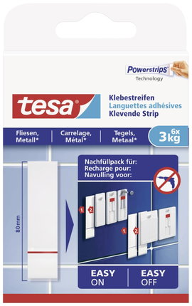 tesa 77761 Ragasztó csíkok Fehér